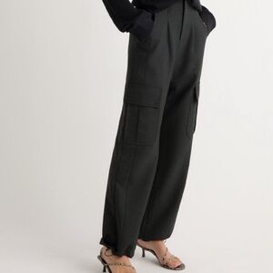 Modern Citizen Black Wide-Leg Cargo Pants